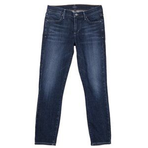 AGOLDE Colette Skinny Ankle Crop Dark Blue Wash Sz 27